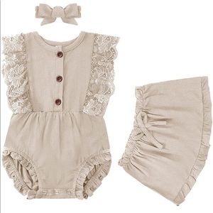 Baby girl romper set
